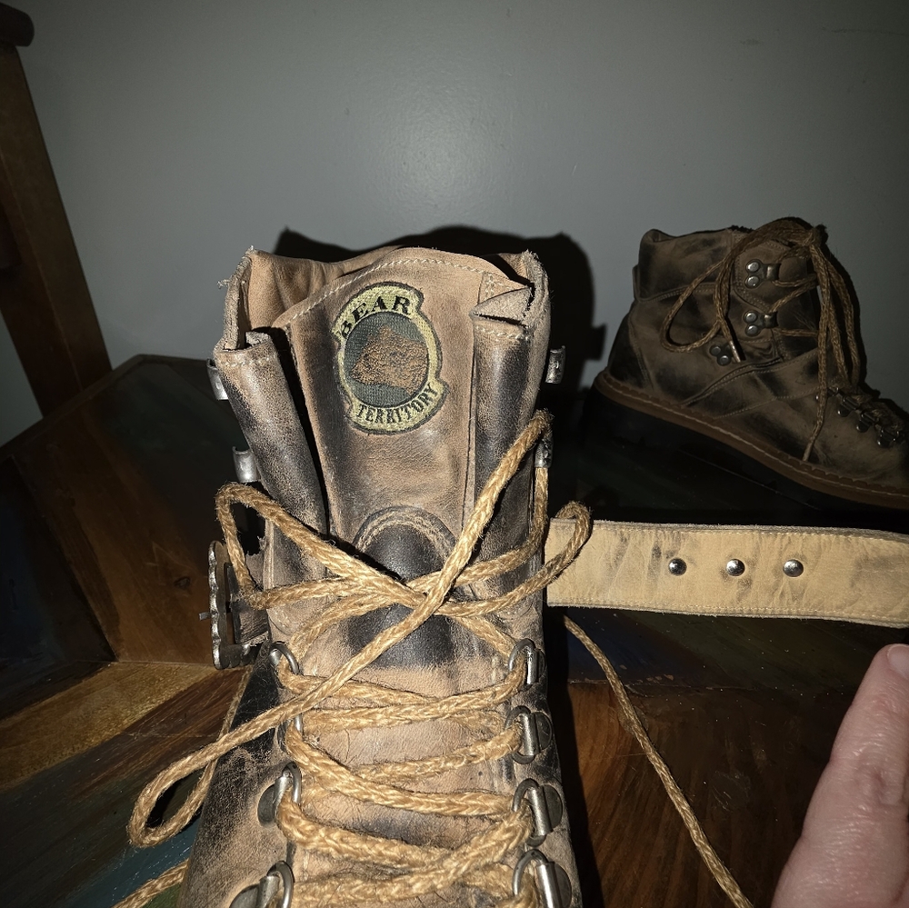 Edelweiss Unique Rare Vintage Leather Boots - Picture 7 of 10